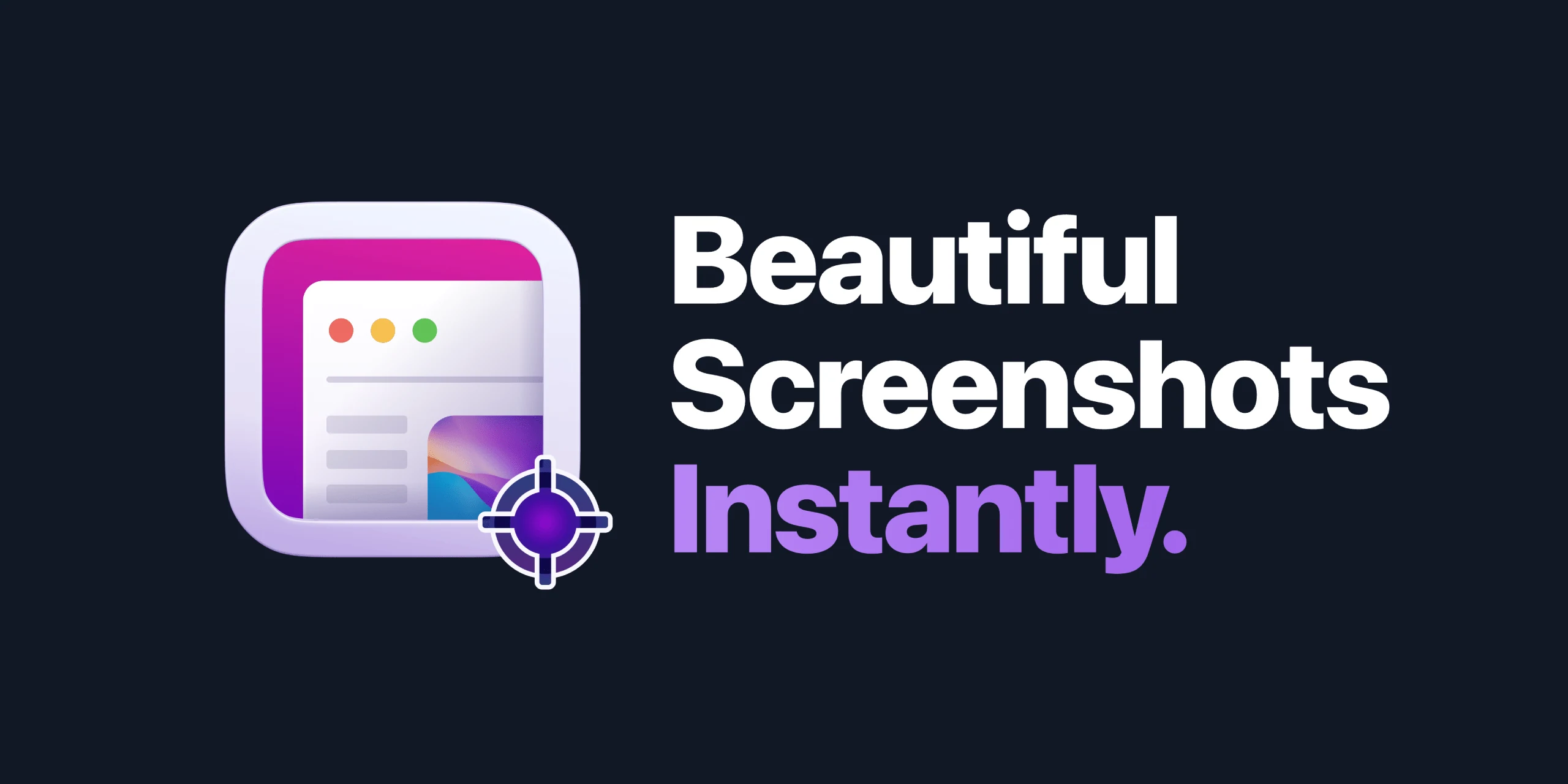 Xnapper logo with the message Beautiful Screenshots Instantly